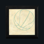 Blue Basketball by Chariklia Zarris Gift Box<br><div class="desc">Bounce,  bounce,  pass with this blue basketball by Chariklia Zarris. A simple design that captures the essence of the ball. You may not be able to play a game of pickup with it,  but it would make a great addition to your wall. Get yours today!</div>