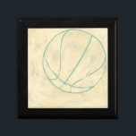 Blue Basketball by Chariklia Zarris Gift Box<br><div class="desc">Bounce,  bounce,  pass with this blue basketball by Chariklia Zarris. A simple design that captures the essence of the ball. You may not be able to play a game of pickup with it,  but it would make a great addition to your wall. Get yours today!</div>