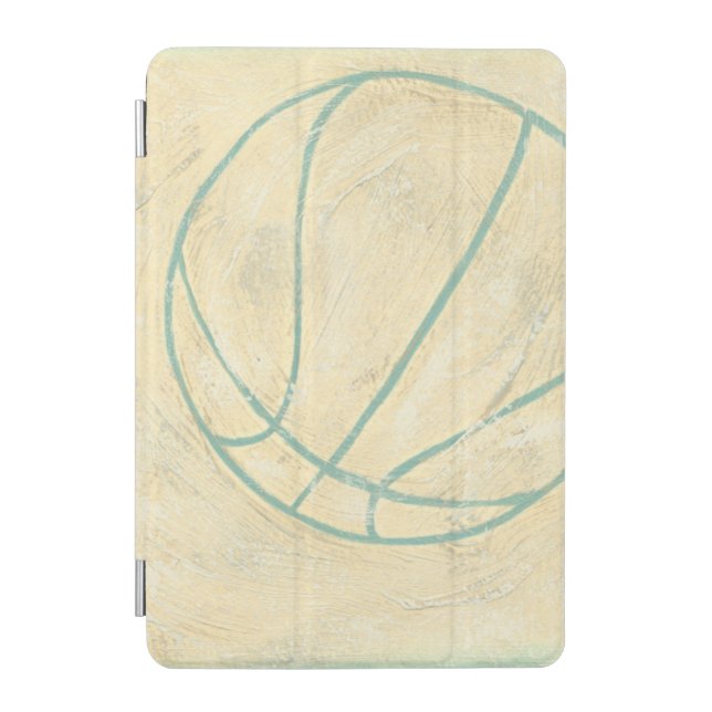 Blue Basketball by Chariklia Zarris iPad Mini Cover (Front)