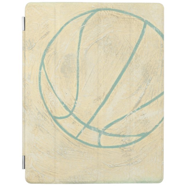 Blue Basketball by Chariklia Zarris iPad Smart Cover (Front)