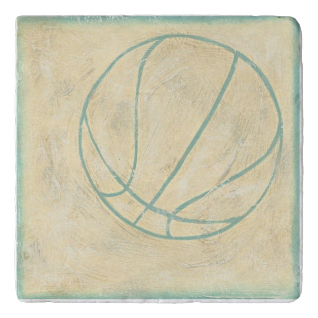 Blue Basketball by Chariklia Zarris Trivet (Front)