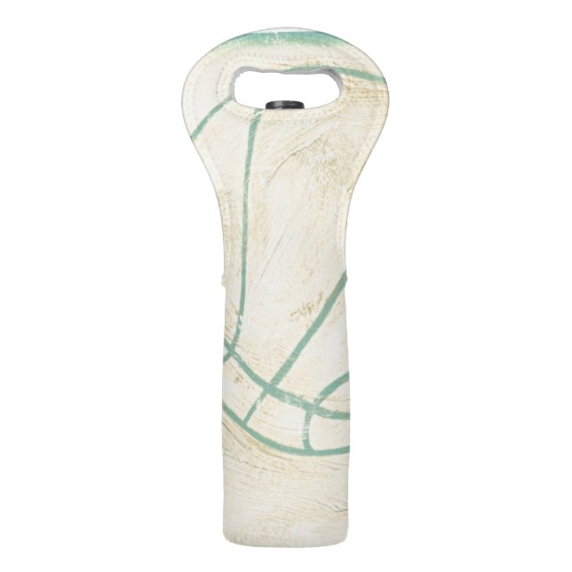 Blue Basketball by Chariklia Zarris Wine Bag (Back)