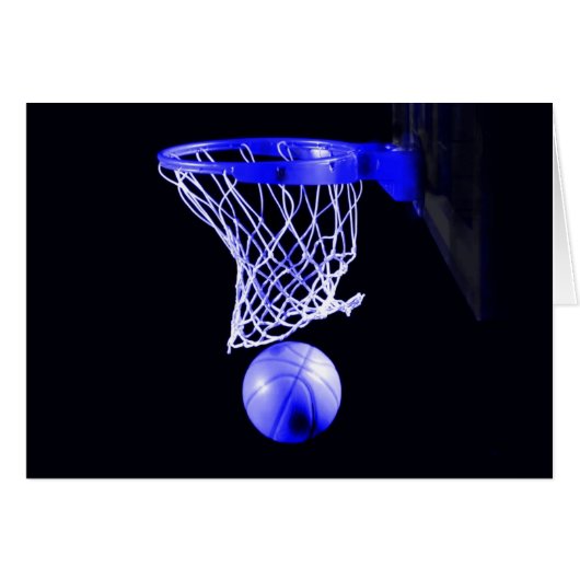 Blue Basketball Cards (Front Horizontal)