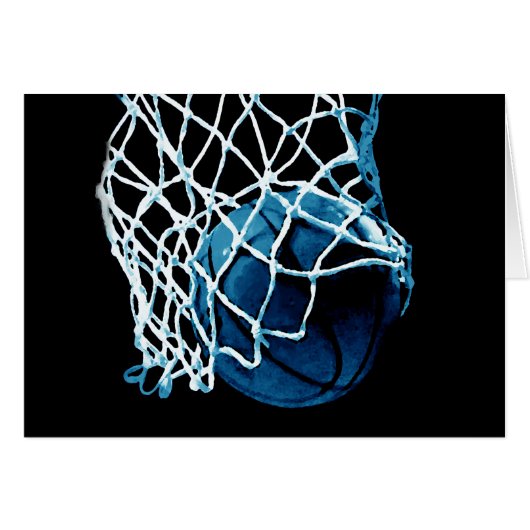 Blue Basketball Cards (Front Horizontal)