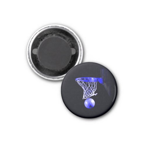 Blue Basketball Magnet