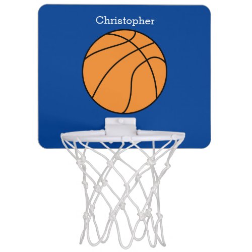 Blue Basketball Mini Basketball Hoop