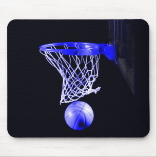 Blue Basketball Mouse Pad
