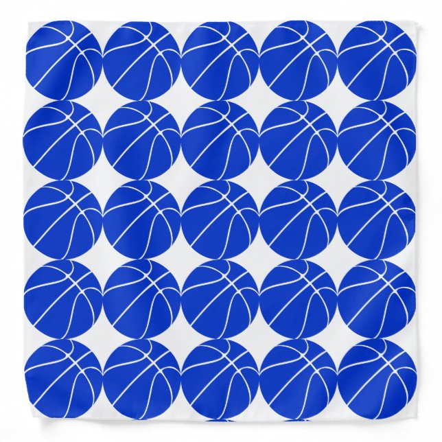 Blue Basketball Player or Team Bandana (Front)