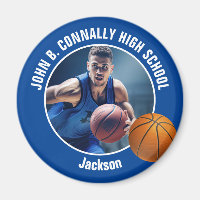 Blue Basketball Player Photo Keepsake Gift