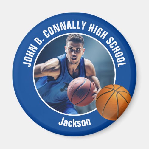 Blue Basketball Player Photo Keepsake Gift