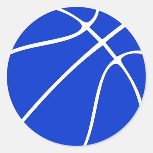 Blue Basketball Scrapbook or Decorative Sticker