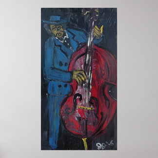 BLUE BASS POSTER