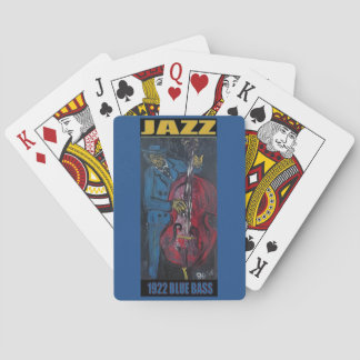 BLUE BASS PRINT POKER CARDS
