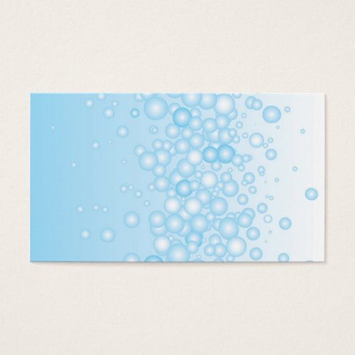 Blue Bath Bubbles Business Card