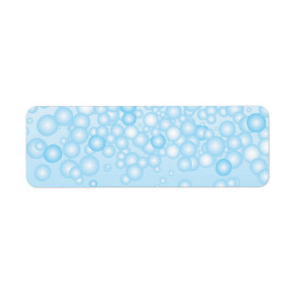 Blue Bath Bubbles Label