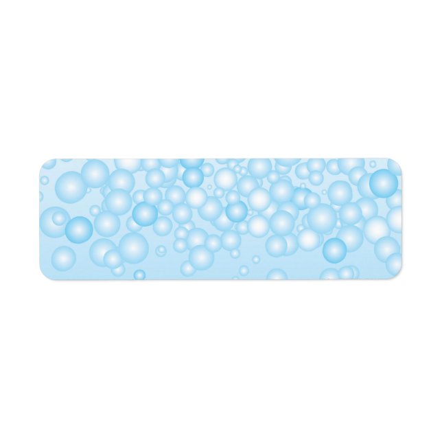 Blue Bath Bubbles Label (Front)