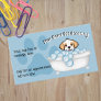Blue Bathtub Bubbles Dog Groomer Services Business Card