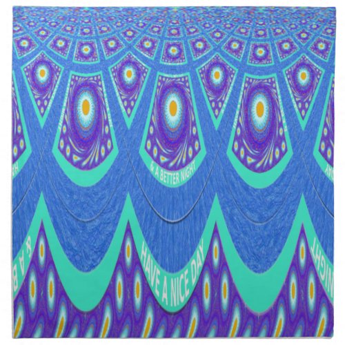 Blue batik napkin