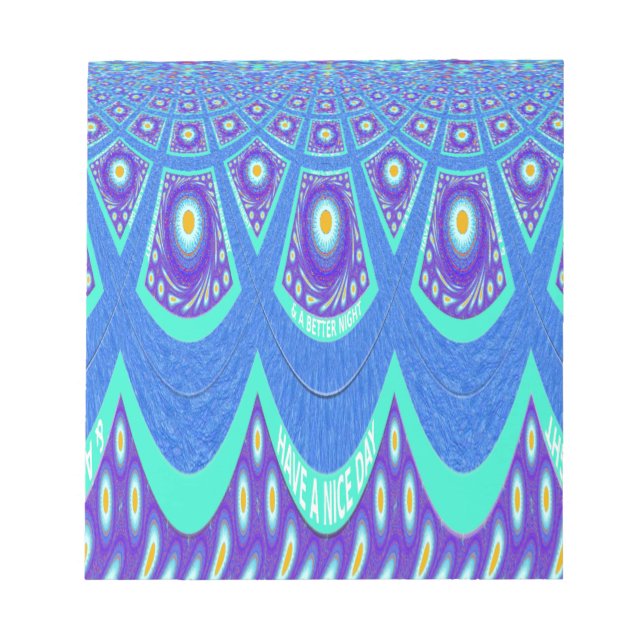 Blue batik notepad (Front)