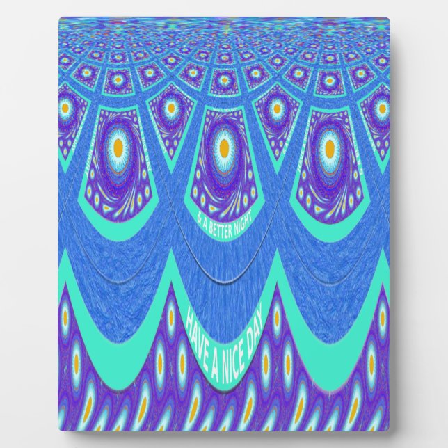 Blue batik plaque (Front)