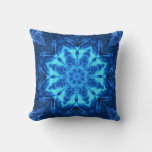 Blue Batik Throw Pillow