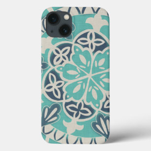 Blue Batik Tile I iPhone 13 Case