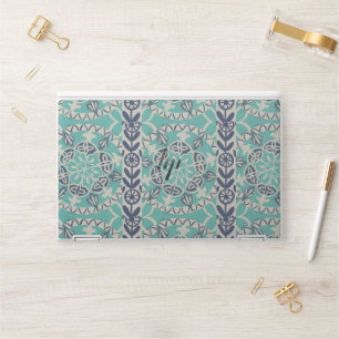 Blue Batik Tile I HP Laptop Skin