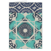 Blue Batik Tile II Cards (Front)
