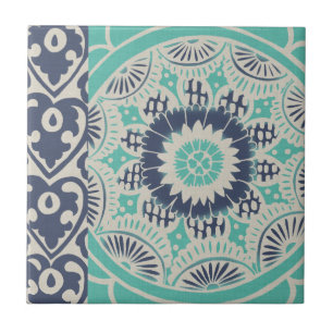 Blue Batik Tile III