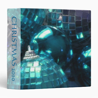 Blue Baubles 'Christmas 2010' binder spine