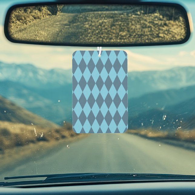 Blue Bavaria Rhombus Flag Pattern Air Freshener (Creator Uploaded)