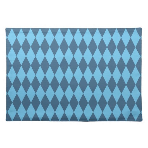 Blue Bavaria Rhombus Flag Pattern Cloth Placemat