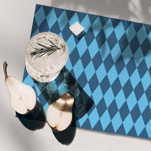 Blue Bavaria Rhombus Flag Pattern Cloth Placemat