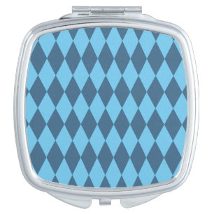 Blue Bavaria Rhombus Flag Pattern Compact Mirror