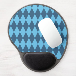 Blue Bavaria Rhombus Flag Pattern Gel Mouse Pad