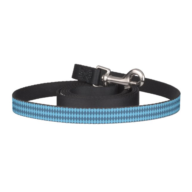 Blue Bavaria Rhombus Flag Pattern Pet Leash (Hook)
