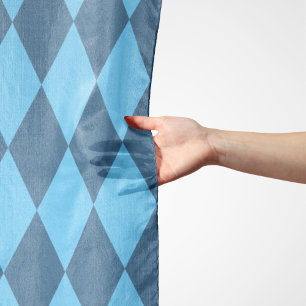 Blue Bavaria Rhombus Flag Pattern Scarf