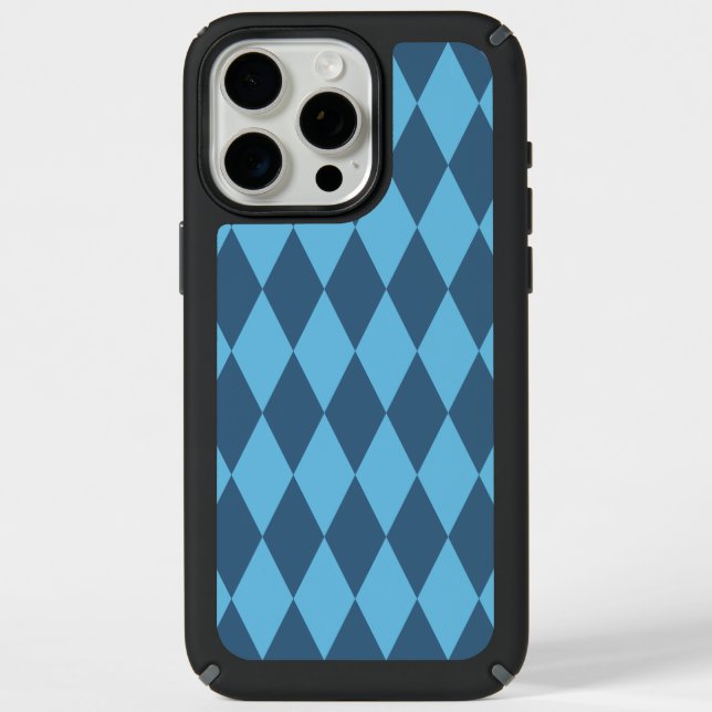 Blue Bavaria Rhombus Flag Pattern Speck iPhone Case (Front)