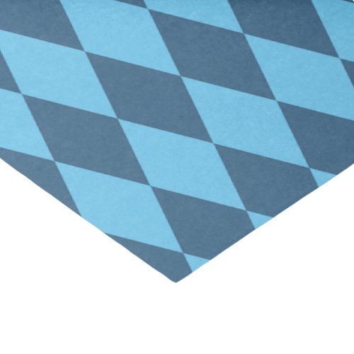 Blue Bavaria Rhombus Flag Pattern Tissue Paper