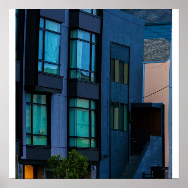 Blue Bay Windows Poster (Front)
