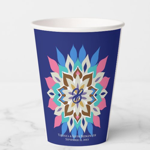 Blue Bayou 12-oz Wedding  Paper Cups