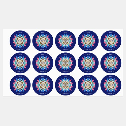 Blue Bayou Adhesive Labels