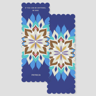 Blue Bayou Scalloped Bookmarks