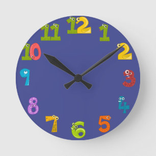 Blue Bayou Solid Color Round Clock