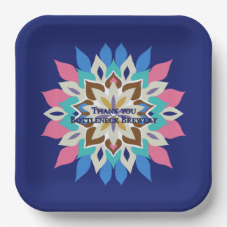 Blue Bayou Square Paper Plates