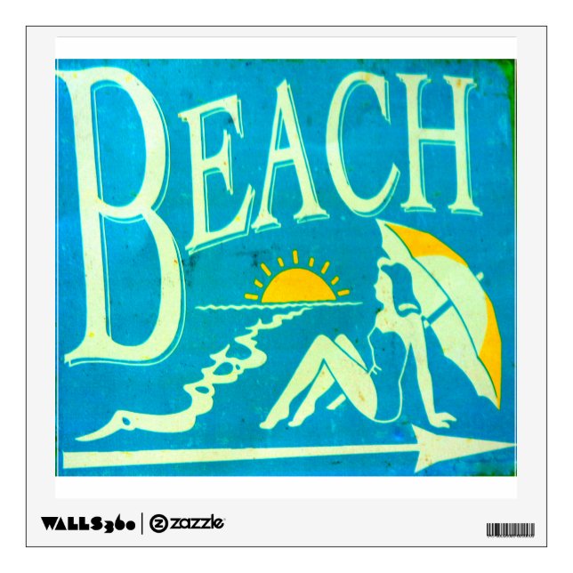 blue beach decal (Front)