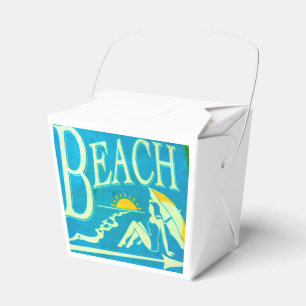 blue beach favor box
