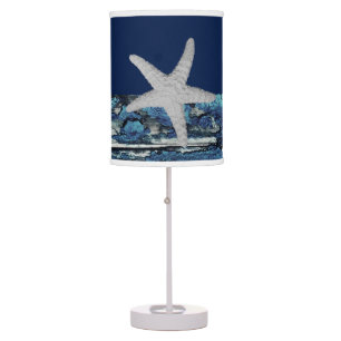 Blue Beach Nautical Starfish Table Lamp