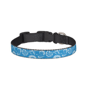 Blue Beach Pattern Pet Collar
