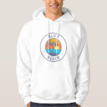 Blue Beach, Puerto Rico Faded Classic Style Hoodie